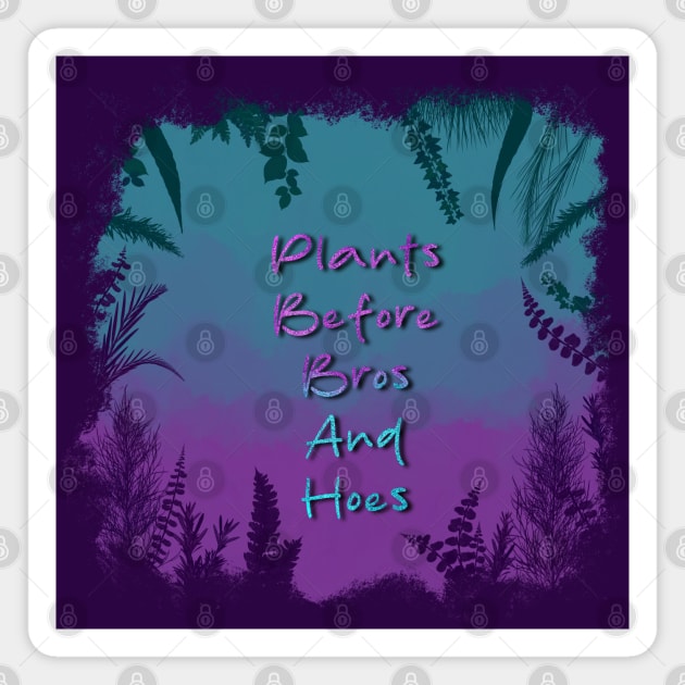 Plants B4 Bros Magnet by BurningChair